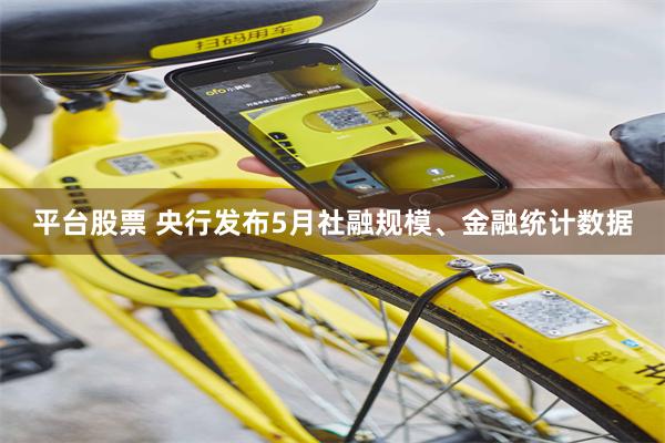平台股票 央行发布5月社融规模、金融统计数据